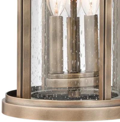 Brison 18'' High 3-Light Brass Outdoor Sconce