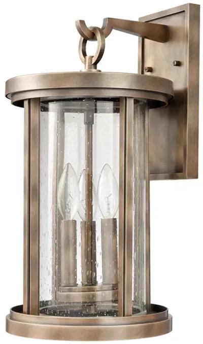 Brison 18'' High 3-Light Brass Outdoor Sconce