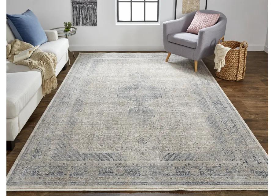 Marquette 3775F Taupe/Gray/Blue 6'7" x 9'10" Rug