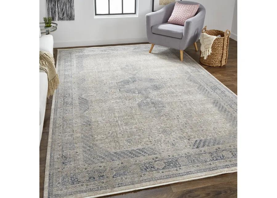 Marquette 3775F Taupe/Gray/Blue 6'7" x 9'10" Rug