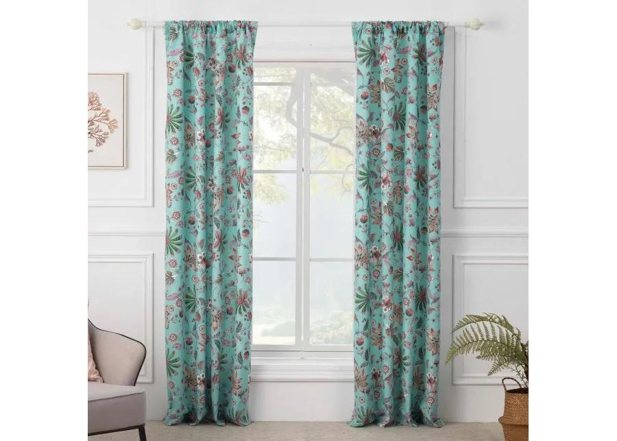 Greenland Home Fashions Barefoot Bungalow Audrey Window Panel Pair - 42x84", Turquoise