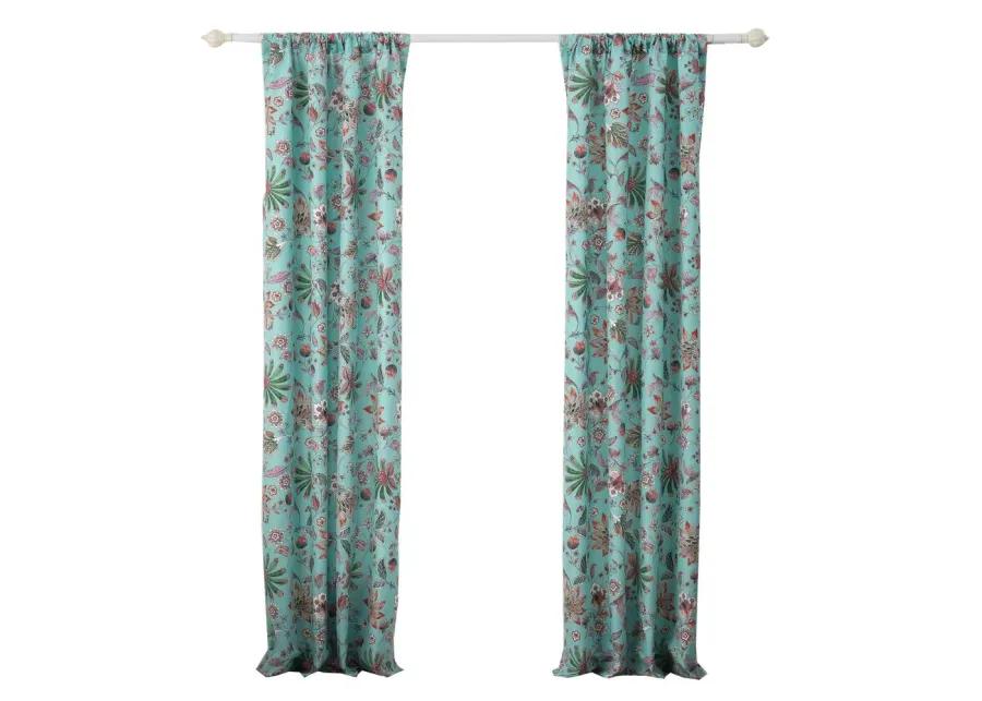 Greenland Home Fashions Barefoot Bungalow Audrey Window Panel Pair - 42x84", Turquoise