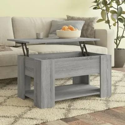 Coffee Table Gray Sonoma 31.1"x19.3"x16.1" Engineered Wood