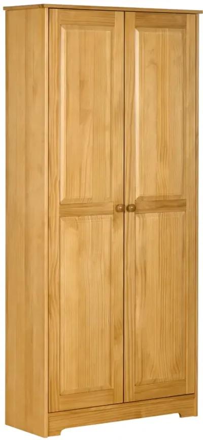 Pinewood Kitchen Pantry: 67" Freestanding Cabinet with Shelves