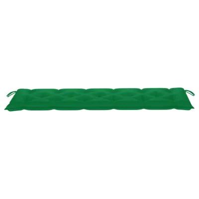 vidaXL Garden Bench Cushion Green 70.9"x19.7"x2.8" Fabric