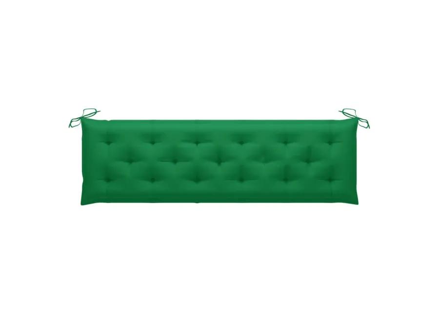 vidaXL Garden Bench Cushion Green 70.9"x19.7"x2.8" Fabric