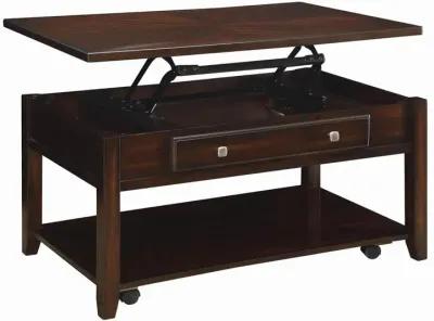 Bradford Rectangular Lift Top Coffee Table Walnut