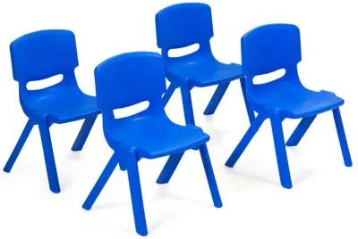 4-pack Kids Plastic Stackable Classroom Chairs