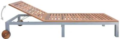 vidaXL Sun Lounger Solid Acacia Wood