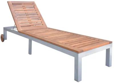 vidaXL Sun Lounger Solid Acacia Wood