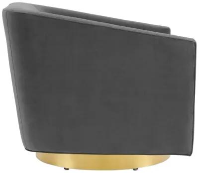 Twist Accent Lounge Performance Velvet Swivel Chair