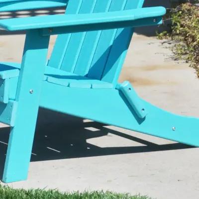 ResinTEAK Folding Adirondack Chair For Fire Pits, Patio, Porch, and Deck, New Tradition Collection