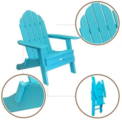 ResinTEAK Folding Adirondack Chair For Fire Pits, Patio, Porch, and Deck, New Tradition Collection