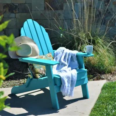 ResinTEAK Folding Adirondack Chair For Fire Pits, Patio, Porch, and Deck, New Tradition Collection