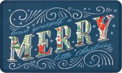 Holiday Joy Merry Multi 1' 8" x 3' 6" Door Mat