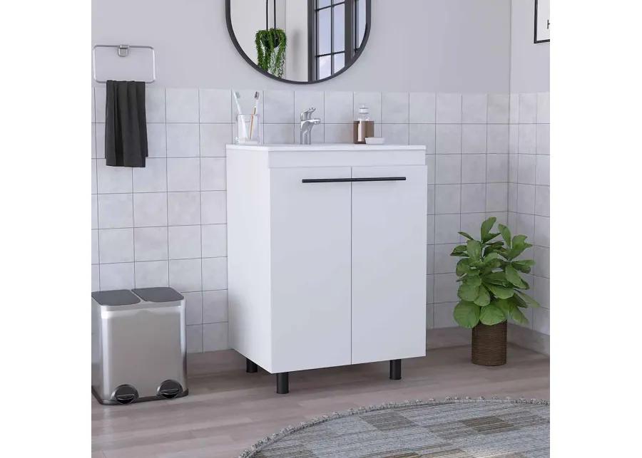 Floor Cabinet Oxnard, Bathroom, White