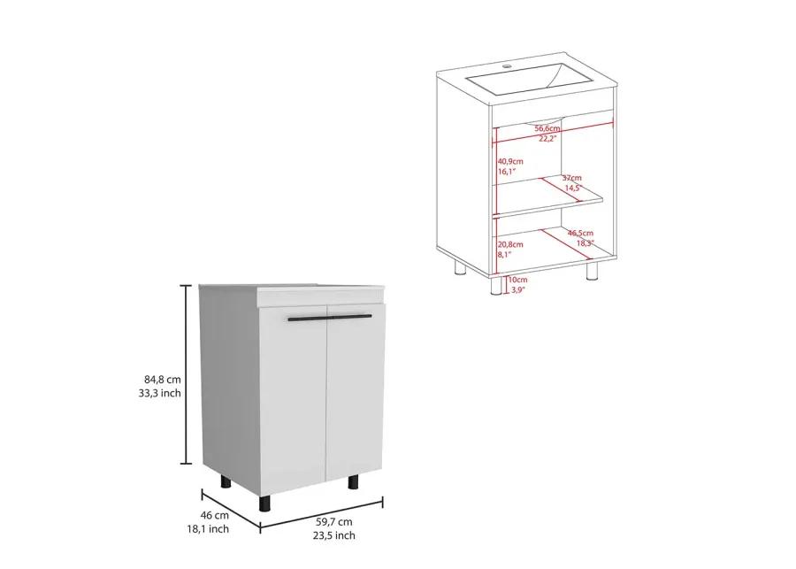 Floor Cabinet Oxnard, Bathroom, White