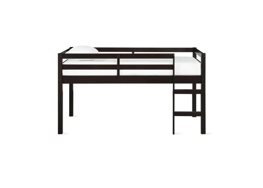 Atwater Living Ashe Junior Wooden Loft Bed, Twin, Espresso