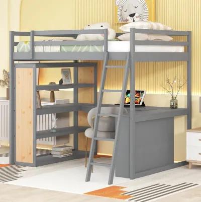 Merax Loft Bed with Ladder