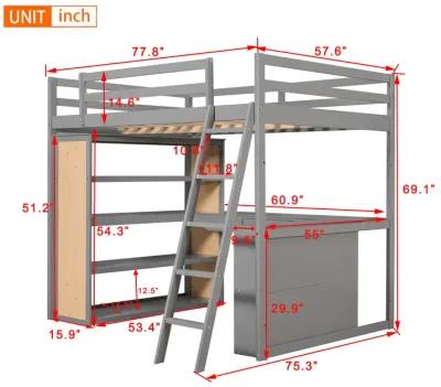 Merax Loft Bed with Ladder