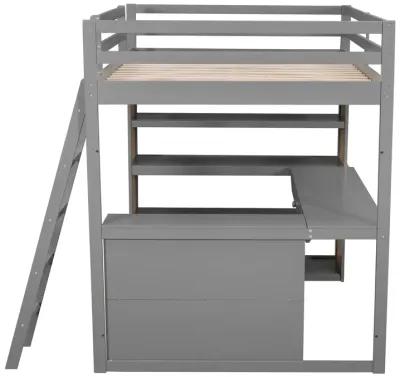 Merax Loft Bed with Ladder