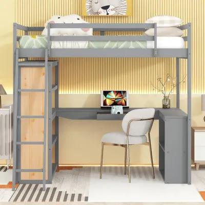 Merax Loft Bed with Ladder