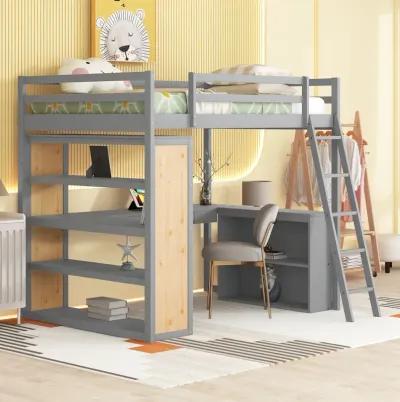 Merax Loft Bed with Ladder