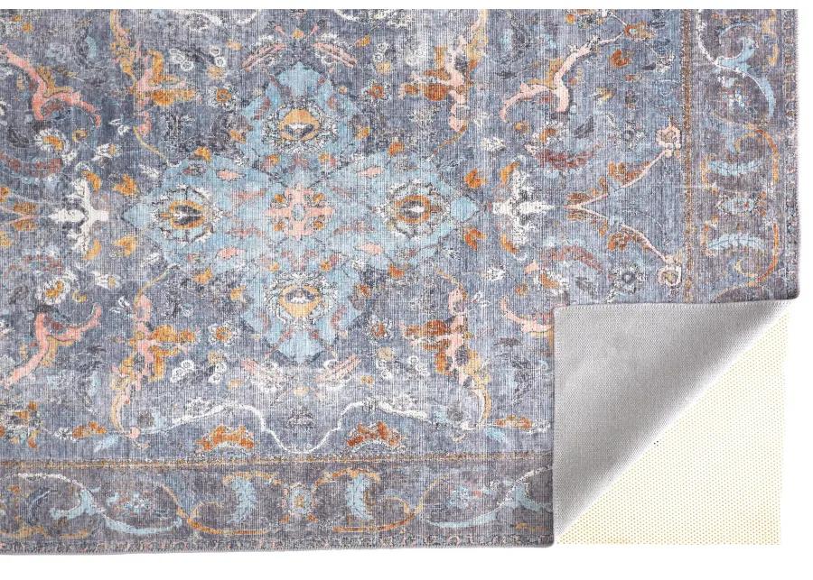 Percy 39AFF Blue/Gray/Orange 2' x 3' Rug