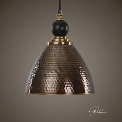 Uttermost Adastra 1 Light Antique Brass Pendant