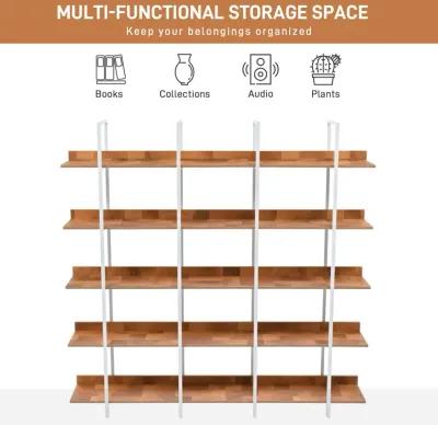 Merax Industrial Bookcase Home Office Open Bookshelf