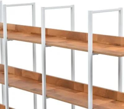 Merax Industrial Bookcase Home Office Open Bookshelf