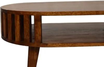 Ariella Chestnut  Open Shot Solid Wood Coffee Table