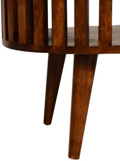 Ariella Chestnut  Open Shot Solid Wood Coffee Table