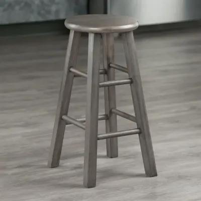 Ivy Counter Stool 24", Rustic Gray Finish