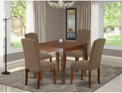 Dining Room Set Mahogany, OXEN5-MAH-18