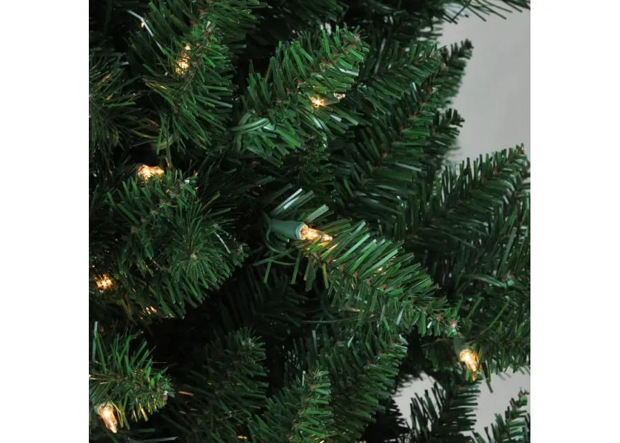 7.5' Pre-Lit Medium Montana Pine Artificial Christmas Tree - Clear Lights