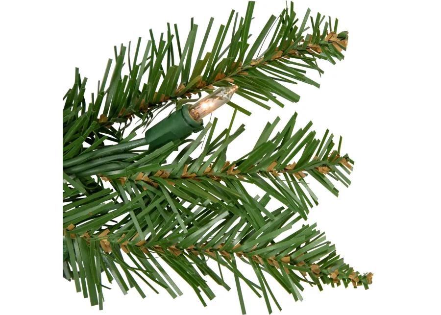 9' x 10" Pre-Lit Northern Pine Artificial Christmas Garland  Clear Lights