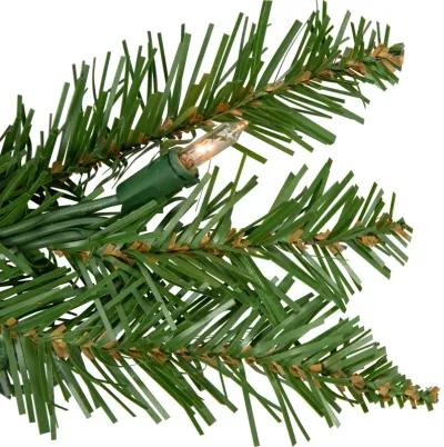 9' x 10" Pre-Lit Northern Pine Artificial Christmas Garland  Clear Lights