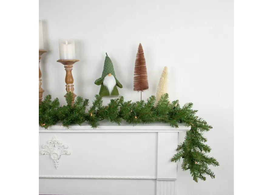 9' x 10" Pre-Lit Northern Pine Artificial Christmas Garland  Clear Lights