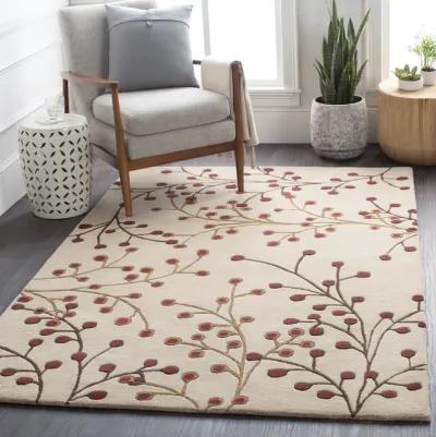 Athena ATH-5053 6' Square Red Rug