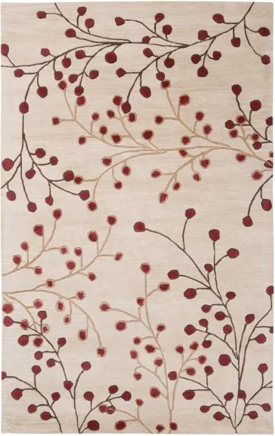 Athena ATH-5053 6' Square Red Rug