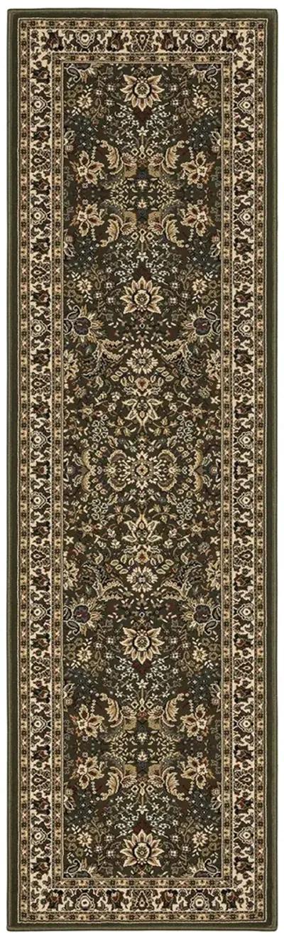 Ariana 2'7" x 9'4" Green Rug