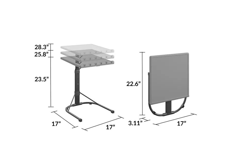 Multi-Functional Personal Folding Activity Table with Adjustable Height