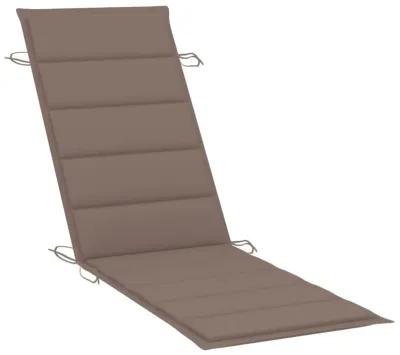 vidaXL Sun Lounger Cushion Taupe 73.2"x22.8"x1.6"