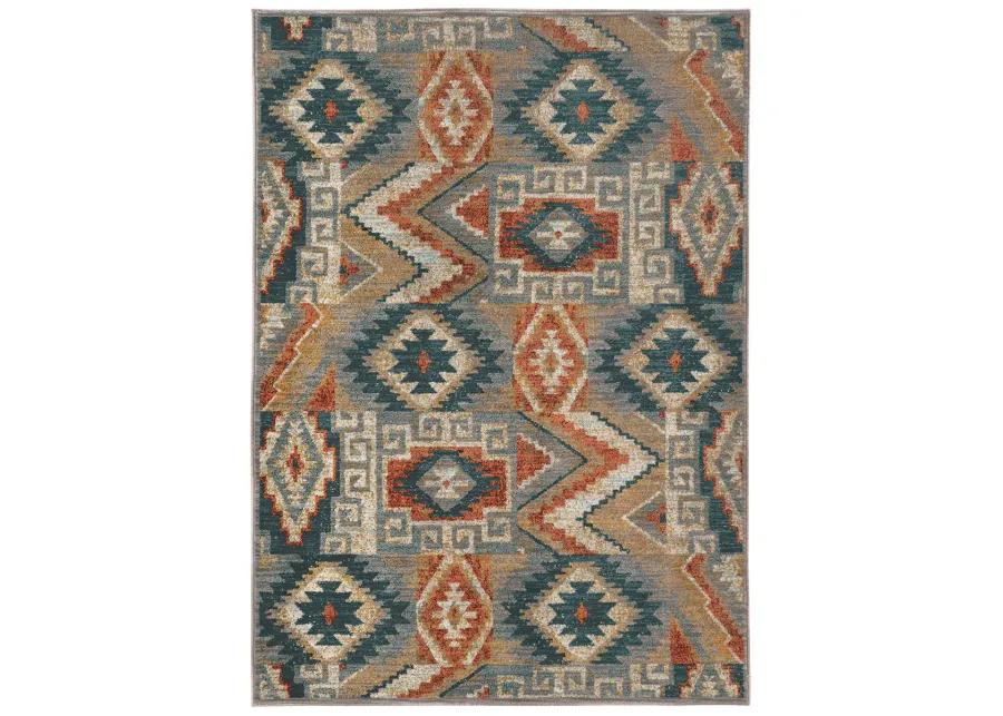 Sedona 6'7" x 9'6" Blue Rug