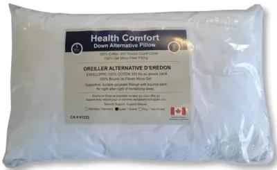 Cotton House - 100% Micro Gel Fiber Pillow, Cotton Shell, Queen Size