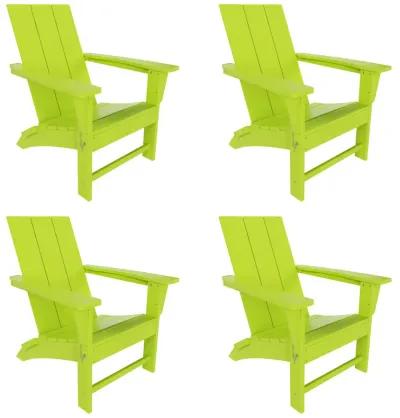 WestinTrends Modern Folding Adirondack Chair (Set of 4)