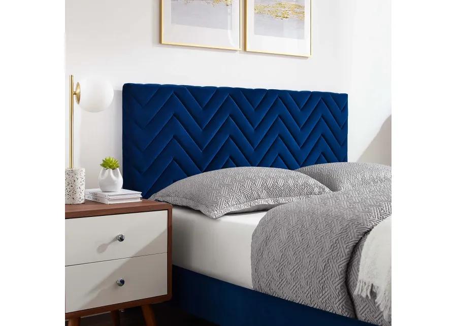 Modway - Leah Chevron Tufted Performance Velvet Queen Platform Bed