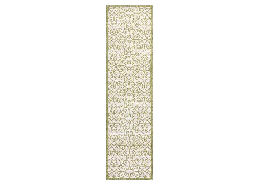 Madrid Vintage Filigree Textured Weave Indoor/Outdoor Area Rug