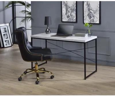 Jurgen Desk, White & Black 92915